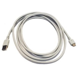 CS6080 Cordless Cradle Cable: USB-C (Cradle) to USB-A (Host) Cable 7ft. (2.1m), Straight - HC White