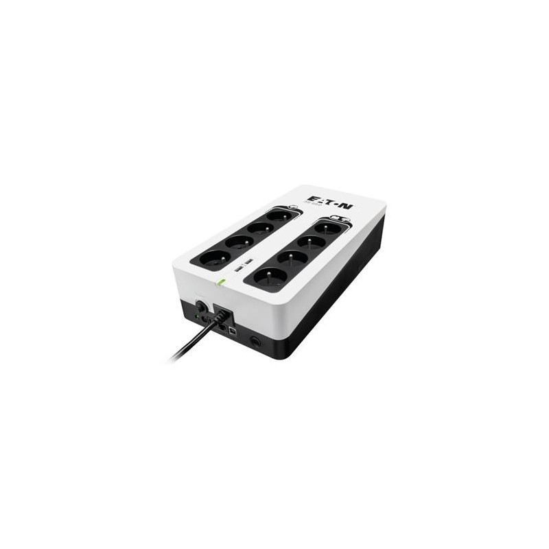 Eaton 3S 850 FR, UPS 850VA / 510W, 8 zásuvek (4 zálohované), USB, 2x USB charge, české zásuvky