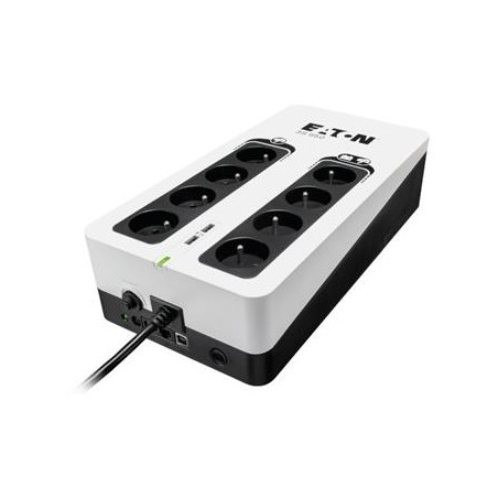 Eaton 3S 850 FR, UPS 850VA / 510W, 8 zásuvek (4 zálohované), USB, 2x USB charge, české zásuvky
