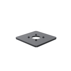 150X150MM BASEPLATE 5MM - BLACK/