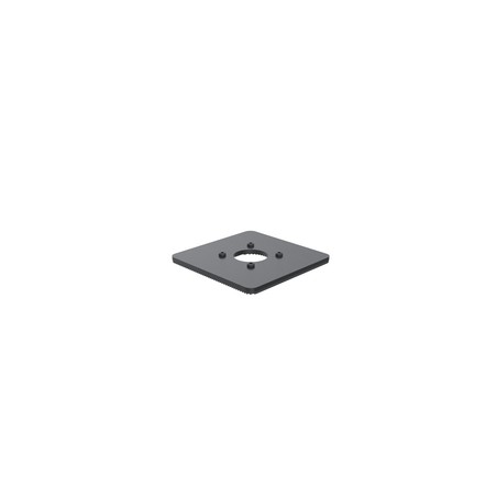 150X150MM BASEPLATE 5MM - BLACK/