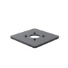 150X150MM BASEPLATE 5MM - BLACK/