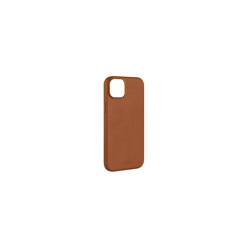 FIXED MagLeather kožený kryt iPhone 15, hnědý