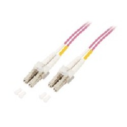 Mcab 3M LWL Jumper OM4 LC-LC/50/125 LSZH Duplex Violet