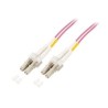 Mcab 3M LWL Jumper OM4 LC-LC/50/125 LSZH Duplex Violet