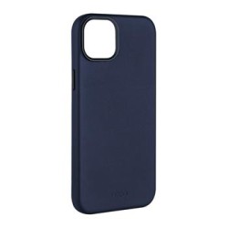 FIXED MagLeather kožený kryt iPhone 15, modrý