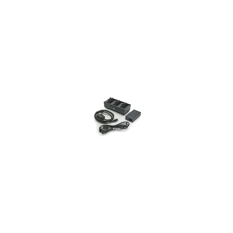 3 Slot Battery Charger ZQ300 Series includes power supply and EU power cord