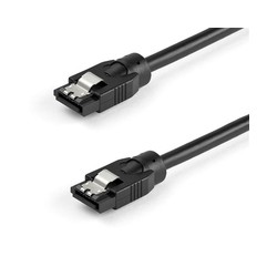 0.3 M ROUND SATA CABLE/SATA CORD - LATCHING CONNECTORS