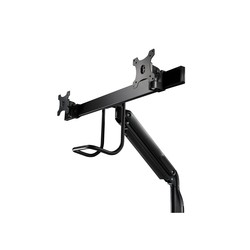 DUAL MONITOR GAS SPRING MOUNT/ERGO CROSSBAR HANDLE FULL MOTION