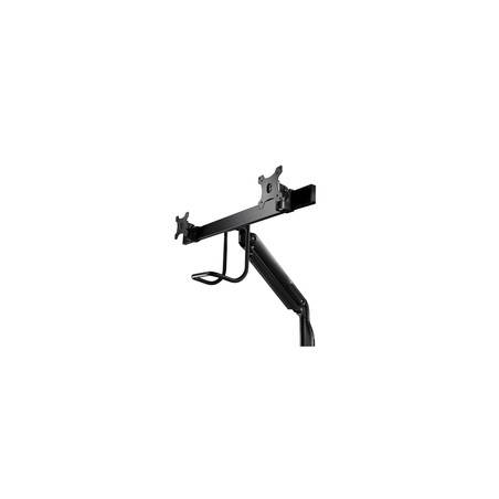 V7 Dual Monitor Gas Spring Mount/ERGO Crossbar Handle Full Motion