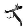 V7 Dual Monitor Gas Spring Mount/ERGO Crossbar Handle Full Motion