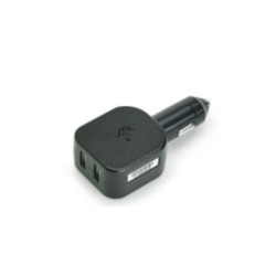 Zebra Cigarette Lighter Adapter, 5V, 2.5A, Two Type A USB Ports.