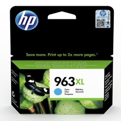 HP 963XL High Yield Cyan Original Ink Cartridge (1,600 pages)