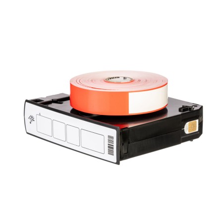 Wristband, Polypropylene, 1x11in (25.4x279.4mm) Direct thermal, Z-Band Direct, Adhesive closure, Cartridge, 200/roll, 6/box, Red
