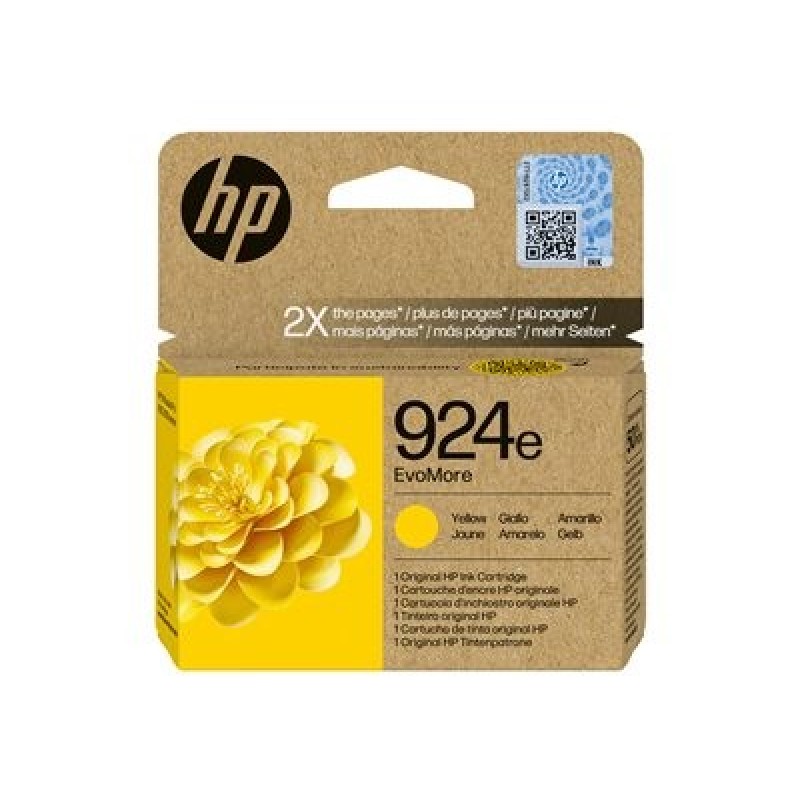 HP 924e EvoMore Yellow Original Ink Cartridge (800 pages)