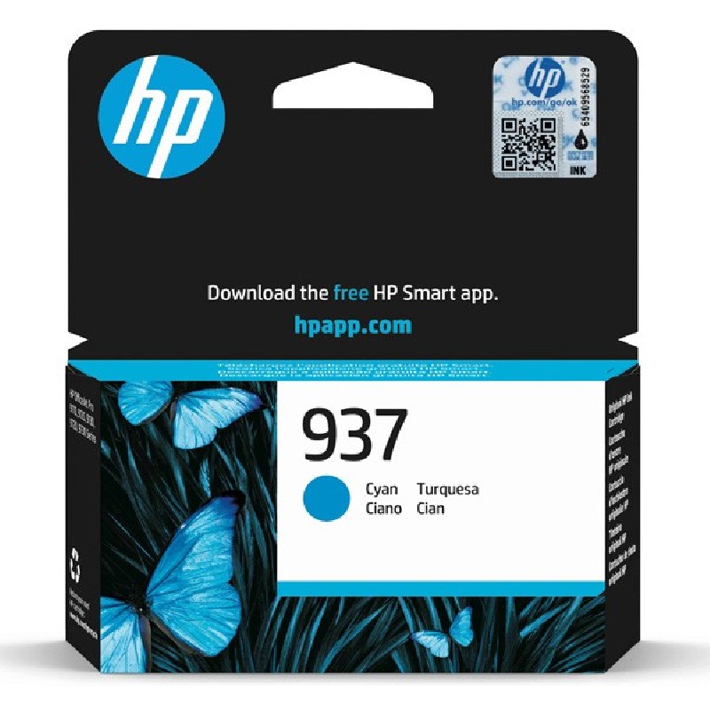 HP 937 Cyan Original Ink Cartridge (800 pages)