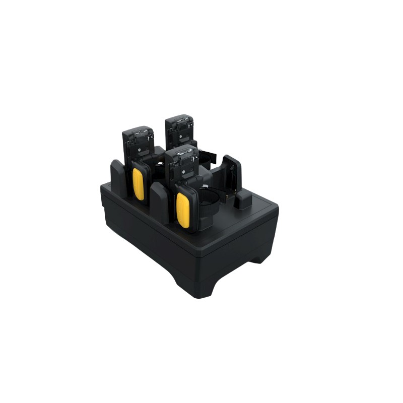 Zebra RS5100 4-Slot Ring Scanner Charger, Allows Charging OF 4 RS5100 Ring Scanners. Requires PWR-BGA12V50W0WW, DC Cable