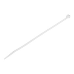 100 PACK 8 CABLE TIES -WHITE/NYLON ZIP TIE WRAPS UL TAA