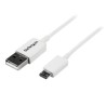 2M WHITE USB TO MICRO USB CBL/.