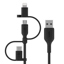 Belkin Boost Charge Univ Charg Cable/Light/Micro-USB/USB-C TO-A 1M BL