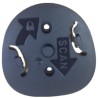 Zebra Bracket: Locking Mount, DS9308 (Midnight Black)