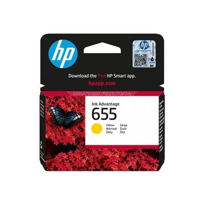 HP 655 Yellow Ink Cart, CZ112AE (600 pages)