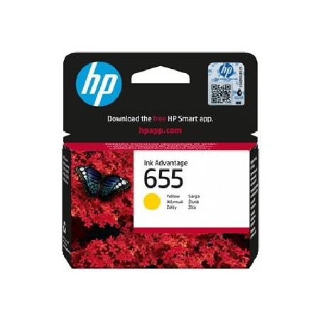 HP 655 Yellow Ink Cart, CZ112AE (600 pages)