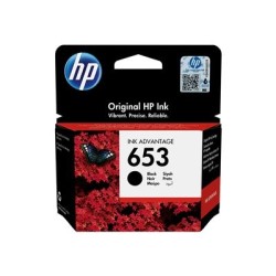 HP 653 Black Original Ink Advantage Cartridge (360 pages)