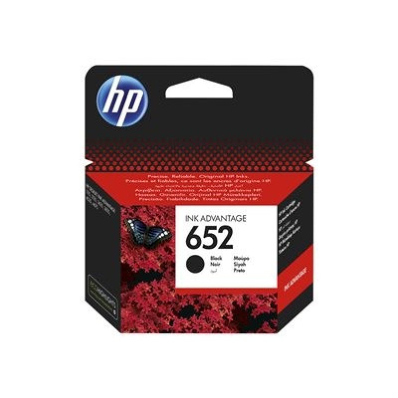 HP 652 Black Original Ink Advantage Cartridge, , F6V25AE (360 pages)