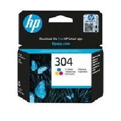 HP 304 Tri-color Ink Cartridge (100 pages)