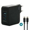 Mobilis Wall Charger - 100 W - 2 USB C/+ 1 USB A GaN + Cable - 2M - 100