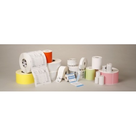 Zebra Label, Polyester, 76.2MMX76.2MM Thermal Transfer, Z-Ultimate 3000T Silver, Permanent Adhesive, 25MM Core