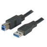 Mcab 3M USB 3.0 A-B M/M Black/.