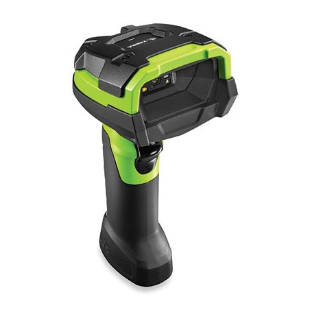 Zebra DS3608: Rugged, Area Imager, High Density, Corded, Industrial Green, Vibration Motor