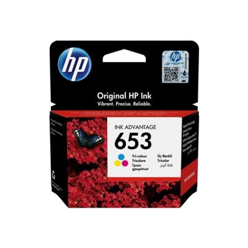 HP 653 Tri-color Original Ink Advantage Cartridge (200 pages)