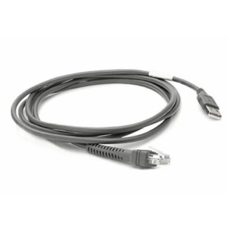 Zebra Cable - Shielded USB: Series A Connector, 7FT. (2.1M), Straight