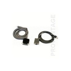 Cable, RS-232, 9P, Female, Coiled, CAB-362, External Power, 6 ft.