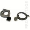 Cable, RS-232, 9P, Female, Coiled, CAB-362, External Power, 6 ft.