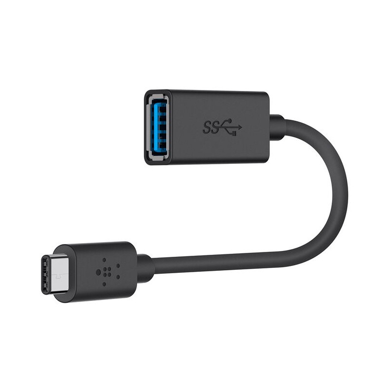 Belkin Adapter USB 3.0/USB-C TO USB-A/Upto 5 Gbit/S/1500MA/GRAU/1M