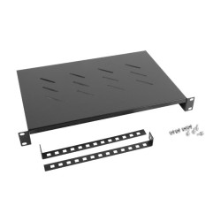 19" PEVNÁ POLICE 1U/483X300MM MAX. NOSNOST DO 25 AK1004B