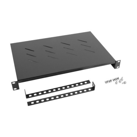 19" PEVNÁ POLICE 1U/483X300MM MAX. NOSNOST DO 25 AK1004B