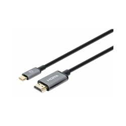 Manhattan kabel USB-C na HDMI, USB-C Male na HDMI Male, 2m, černá
