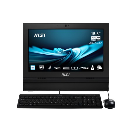 MSI PC AIO PRO AP162T ADL-04SCZ, Intel N100,15,6" FHD touch,4GB,128GB M.2 SSD,W11 Pro,Black