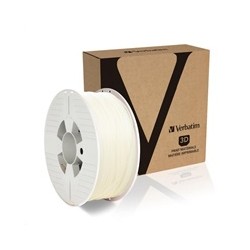 VERBATIM 3D Printer Filament PLA 1.75mm, 335m, 1kg natural transparent (OLD PN 55274)