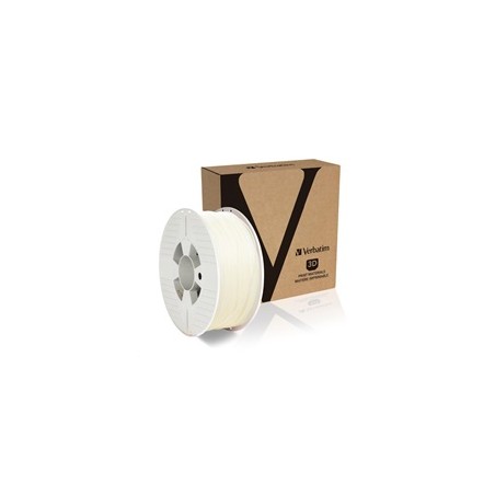 VERBATIM 3D Printer Filament PLA 1.75mm, 335m, 1kg natural transparent (OLD PN 55274)