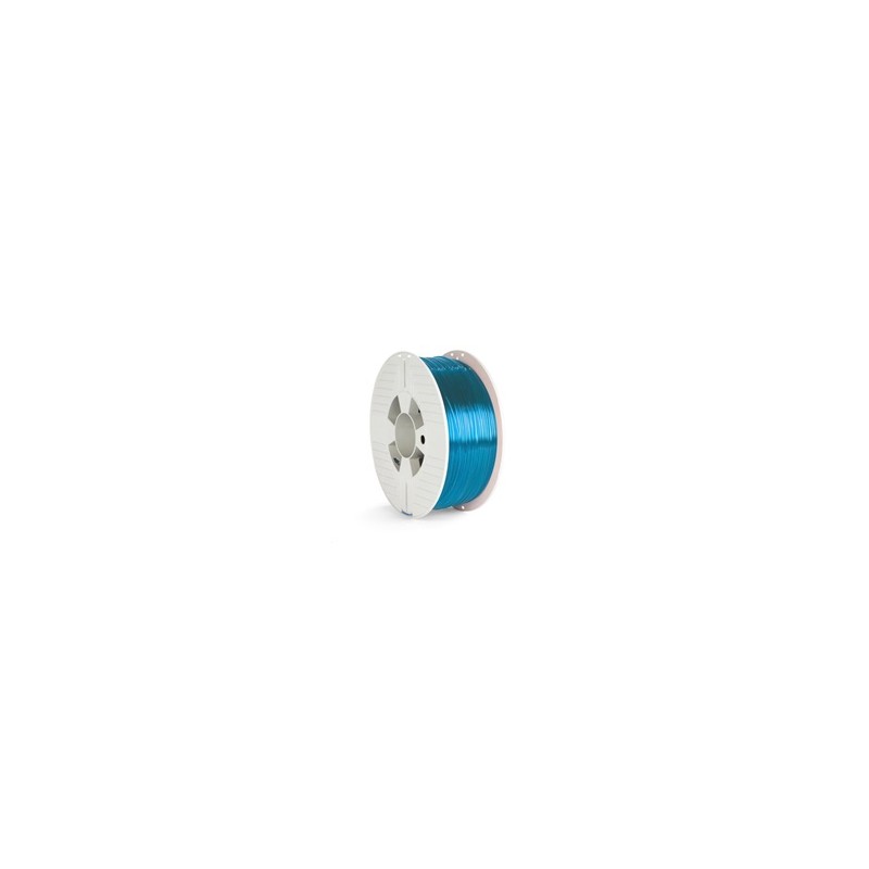 VERBATIM 3D Printer Filament PET-G 1.75mm, 327m, 1kg blue transparent