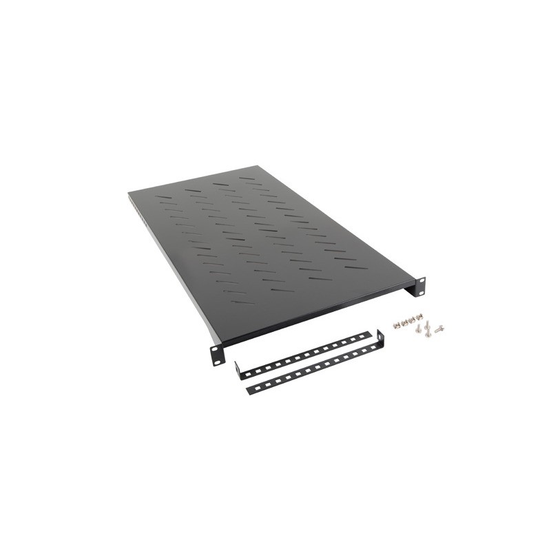 19" pevná Police 1200 MM černá Lanberg (1U/483X91