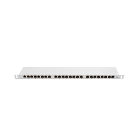 PATCH PANEL 24 PORTŮ 0,5U 19" CAT.6 FTP STÍNĚNÝ Š