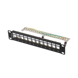 PATCH PANEL 12 PORTŮ 1U 19" FTP PRO MODULY KEYSTO PPKS9212B