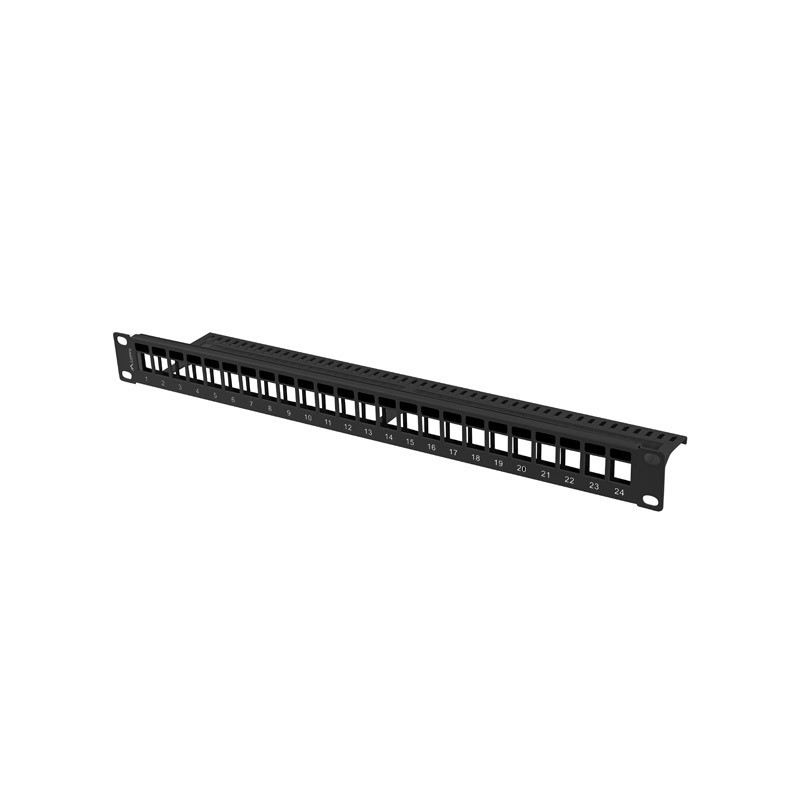 PATCH PANEL BLANK 24 PORTŮ 1U PRO MODULY KEYSTONE PPKS1024B